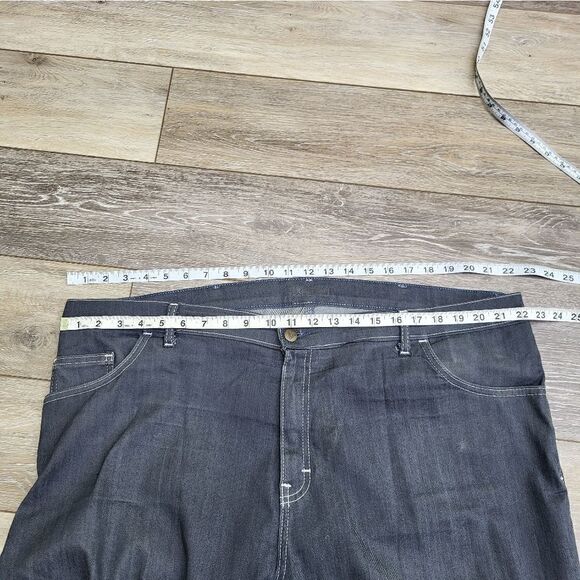 Blue Delta bespoke custom seamstress made in USA jeans grey & white stitch short - Picture 9 of 11
